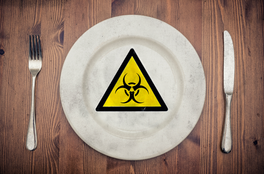 Biohazard dinner plate